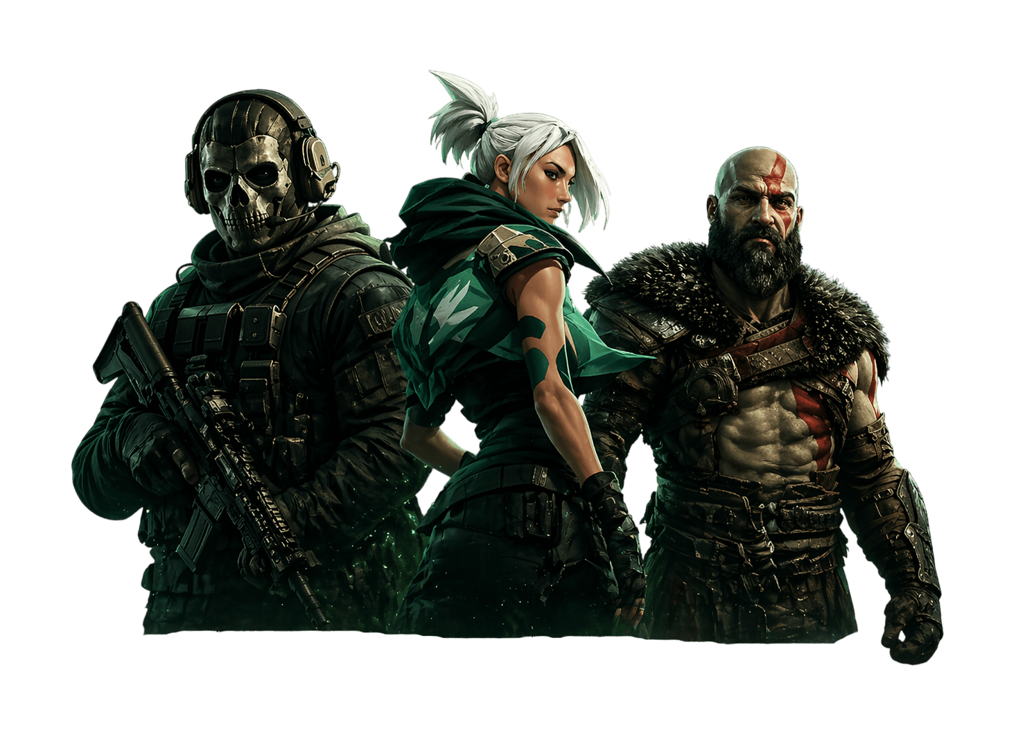 Featured game characters